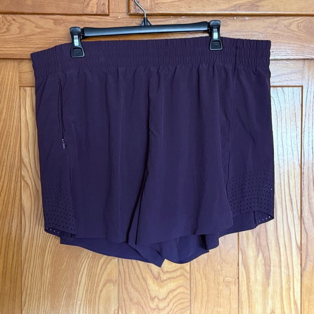 Athleta Hustle 3" Running Shorts - Dark Purple / Plum 1X